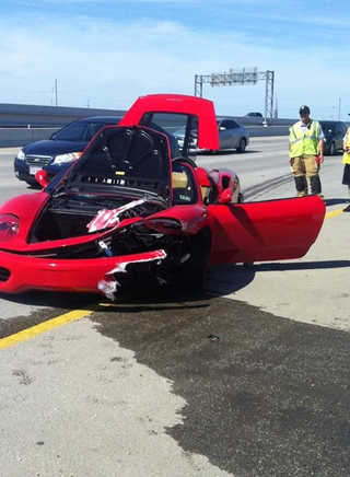 Illustration for article titled Act Of Bull-On-Horse Violence Claims Lamborghini And Ferrari